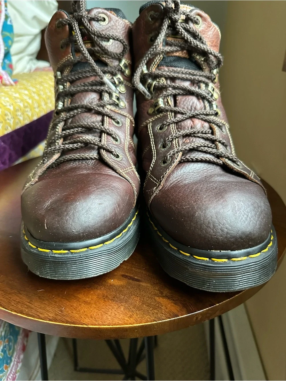 Dr. Martens Ironbridge Brown Leather Steel Toe Industrial Work Boots Men's 13